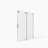 56-60"W X 72"H Frameless Sliding Shower Door,5/16" (8Mm) Thick SGCC Tempered Clear Glass,Double Side Easy Clean Coat, Brushed Nickel Finished With Buffer-121271520