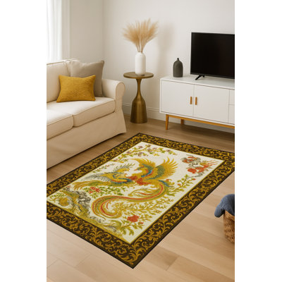 Tapis tissé à la crème Mosso