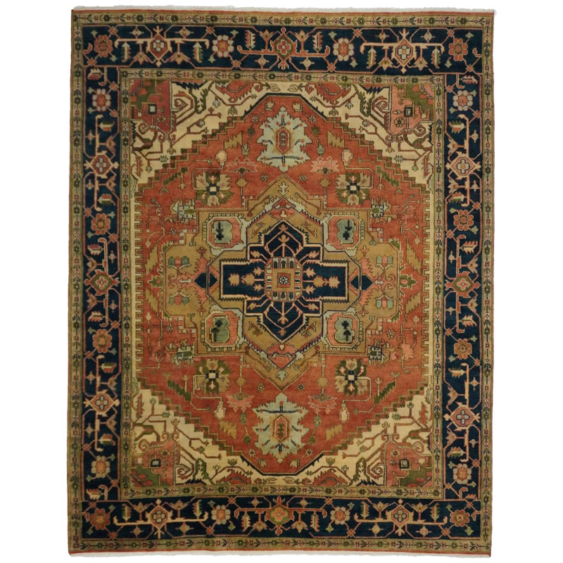 9'X12' Oriental Area Rug in Orange