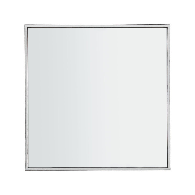 Gorgon Square Mirror, Silver Leaf