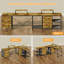 L-Shaped Desk with Drawers and Power Outlets