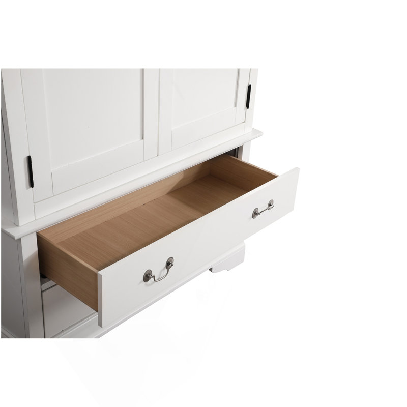 Armoire Louis Phillipe G3190-A, blanc, Blanc