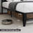 Upholstered Metal Slat Bed-1177663479