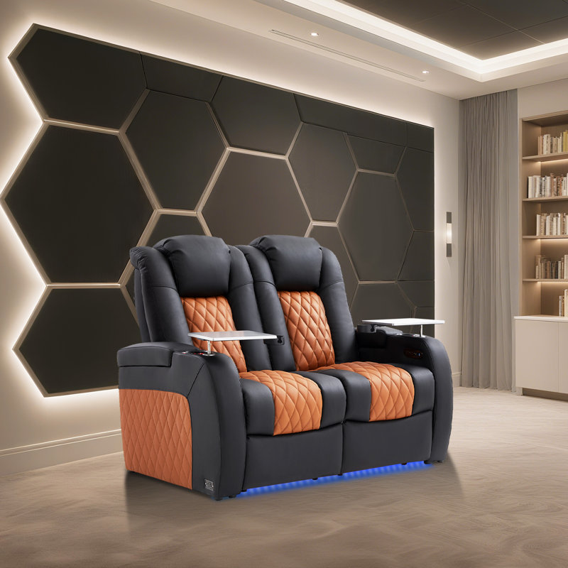 Canapé électrique Fauteuil inclinable électrique Zero Gravity, Noir / chameau