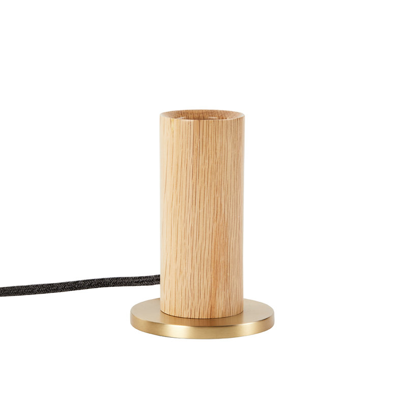 Oak Knuckle Table Lamp With Oblo US