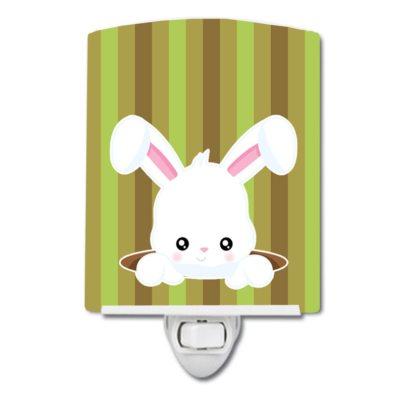 Ampoule de pâques en céramique avec trou lapin