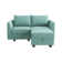 L Shaped Modular Reversible Sofa with Chaise Small Sectional