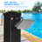 Solar Powered Temperature Controlled PVC Freestanding Outdoor Shower with Detachable Shower Head and Footwash Spout