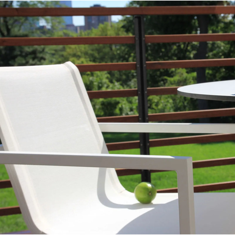 Skiff Outdoor Dining Armchair, White