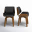 49.53cm H Upholstered Side Chair in Brown