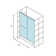 Vinesse 57" W x 76" H Frameless Shower Door