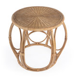Savannah Woven Rattan Round End Table