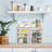 3-Tier Stackable Sliding Basket Storage Organizer Drawer For Bathroom And Kitchen, White