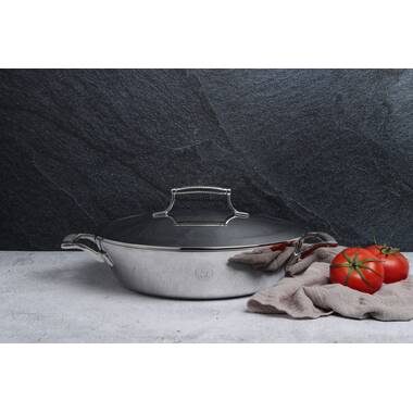 Epicurious Non-Stick Aluminum Saute Pan with Lid & Reviews