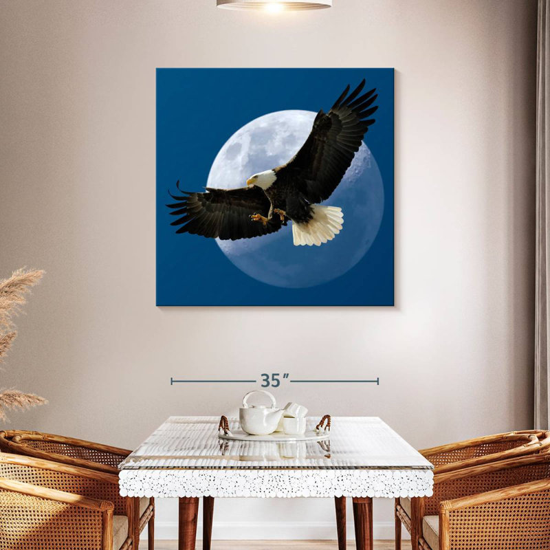 Crowle Midnight Bald Eagle, 39" H x 39" W