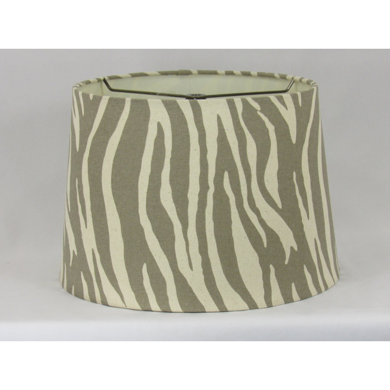 Abat-jour tambour en coton 9 po Zebra