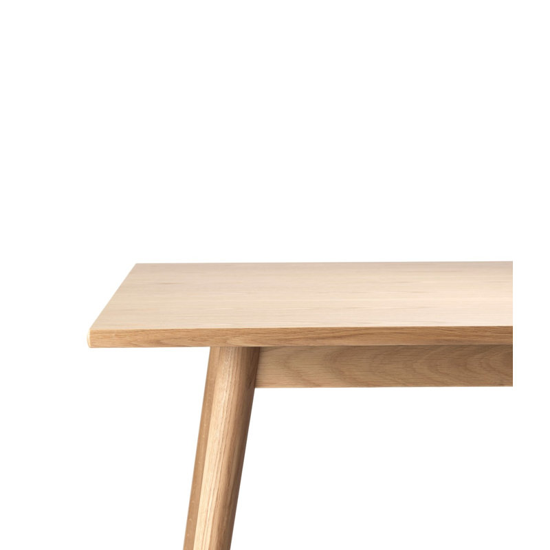C35A Square Oak Dining Table, Nature