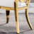 Amity Upholstered King Louis Back Side Chair with Stainless Steel Frame-374495312-398921290-398921295