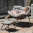Light Gray Egg Rocking Chair With Ottoman-879665506