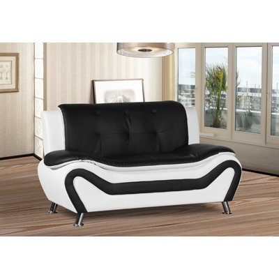 Halley 57'' Upholstered Loveseat