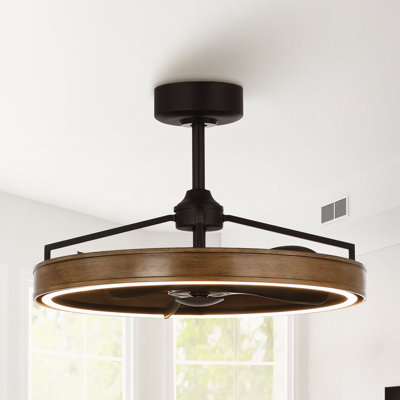 Didama 27.1" Ceiling Fan with LED Lights and Remote Control