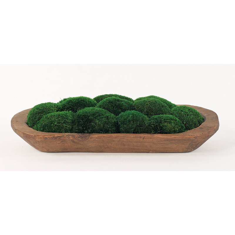 Mousse préservée dans un bol en bois