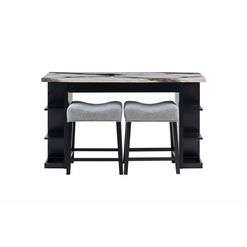 Console polyvalente avec plusieurs tablettes latérales pour un rangement et une présentation améliorés dans tout espace de vie