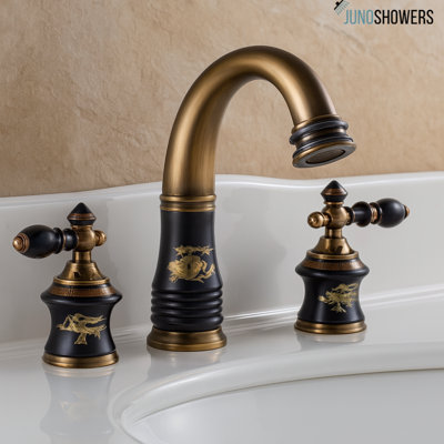 Black Finish Wall-Mounted Shower System with Thermostatic Valve and Handheld Spray