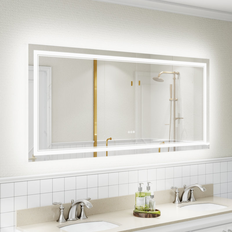 Miroir de salle de bain mural Aolaith, 32 po x 72 po