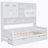 Twin Size Wooden Daybed With 2 Drawers, and All-in-One Cabinet and Shelf, White-751676560-751676561