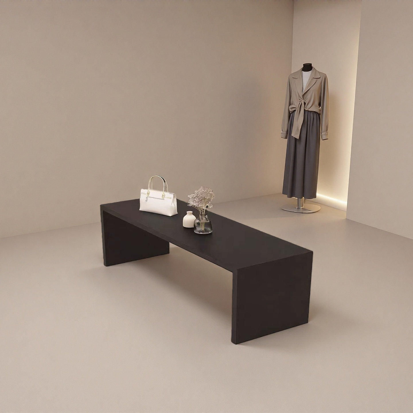 Hokku Designs The spacious display table in the clothing store | Wayfair