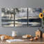 Staffelsee Lake - 3 Piece Single Picture Frame Print on Canvas-458245560