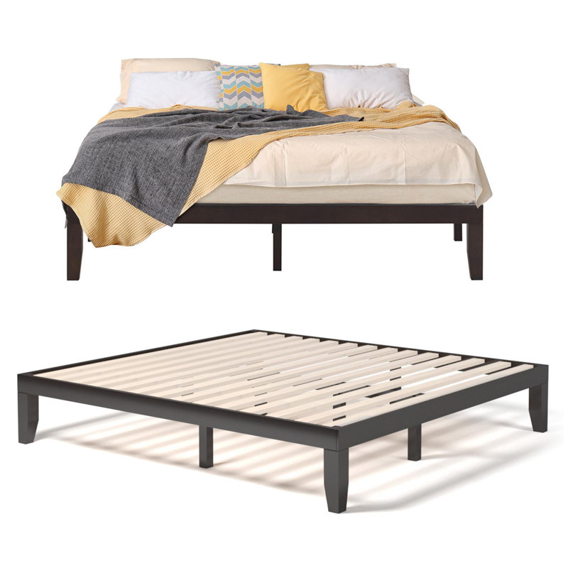 Armantas Solid Wood Bed, Espresso