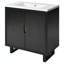 Meuble-lavabo simple 29,5 po avec plateau en bois manufacturé Jenavie-1043975847