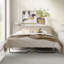 Console Juna Wood Queen à quatre portes avec matelas et coins arrondis, moisson gris bouleau