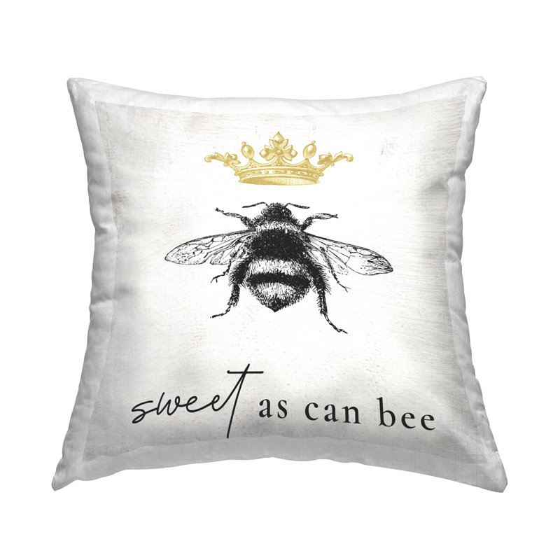 Coussin Sweet As Can Bee Royal Crown
