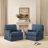 Muro Modern Skirted Swivel Accent Chair with Removable Cushion For Living Room,Bedroom,Office-860009292