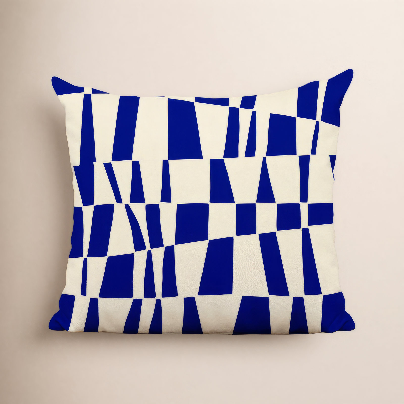 Polyester Throw Pillow, 19W" x 19H", Navy Blue