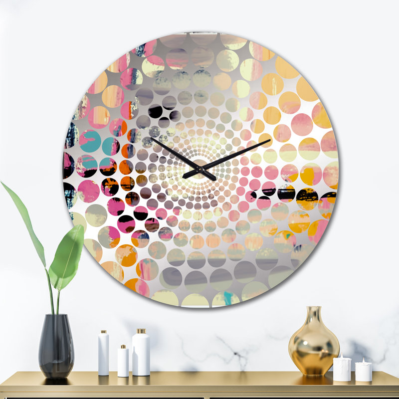 Serkis - Horloge murale peinture abstraite, Grand