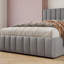Lit plateforme en lin capitonné Juhi avec rangement relevable et support à lattes renforcé-1270230045-1270230042