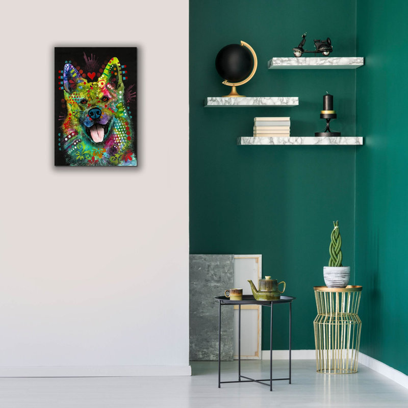 «Dakota Fields» «Love Light» par Dean Russo Studios, art mural sur toile, H 26 po x l 18 po x P 0,75 po