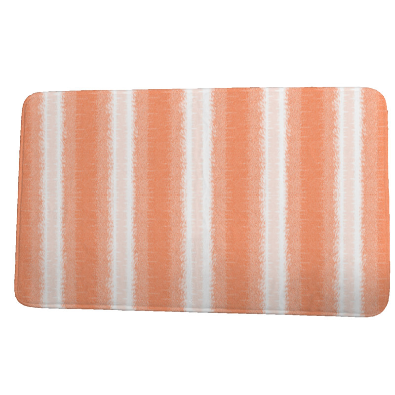 Tapis pour salle de bain Geart Line, l 34 po x L 21 po, Orange
