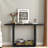 Minimalist Console Table With Curved Corners And U-base Design-846699466