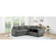 Canapé-lit modulaire en forme de L Canapé modulaire rembourré en L 81,9 po avec canapé-lit et compartiment de rangement dissimulé pour le salon -2139107188
