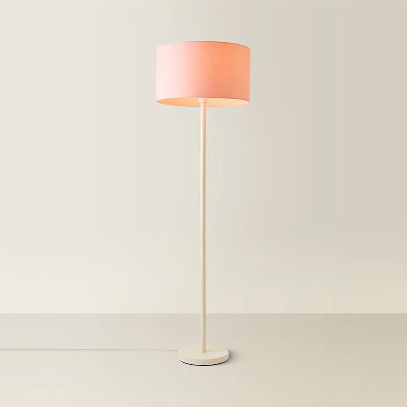 Romeir 148cm Matte Traditional Floor Lamp, No, Blushed Pink