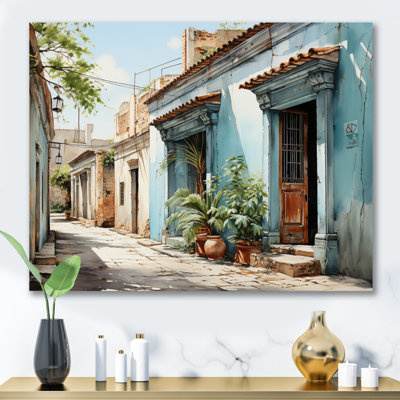 Cuban Architecture Blue House II - Architecture Wall Decor