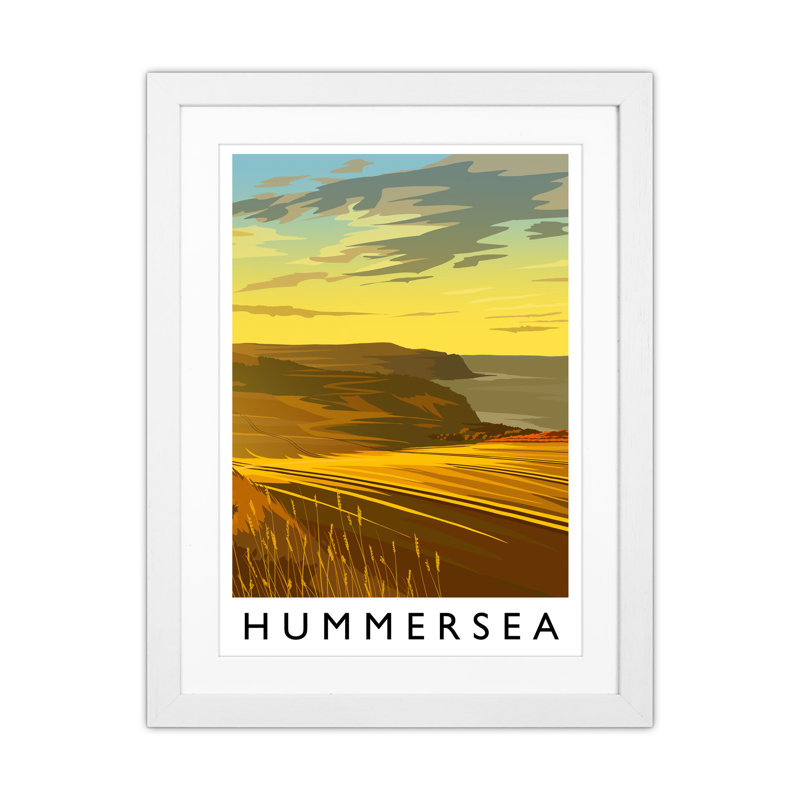 Hummesea Portrait by Richard O'Neill - Print, 53.5cm H x 43.5cm W x 3cm D, White Framed
