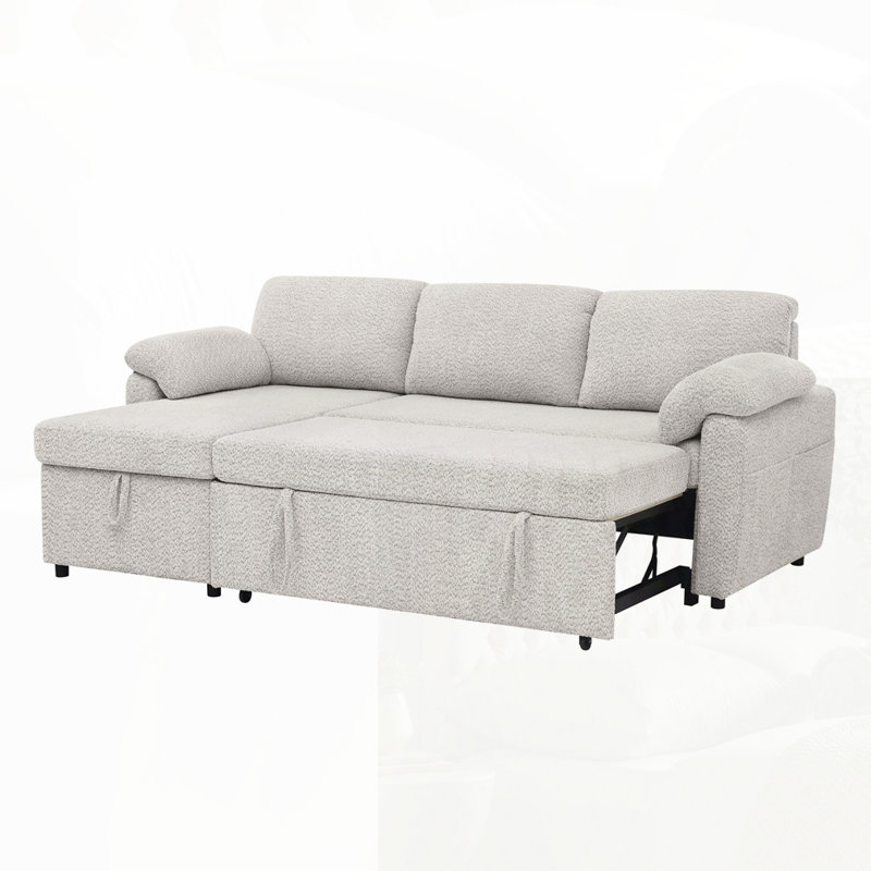 Canapé modulaire 3-en-1 avec rangement, Gris
