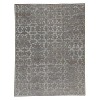 Hand-Knotted High-Quality Blue Area Rug