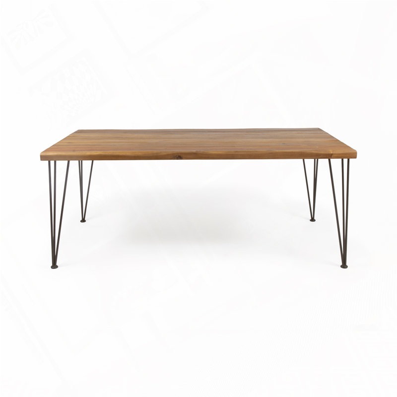 Table de salle à manger d'extérieur en bois